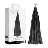 Ouch Diamond Studded Whip BDSM Toy Black Whips & Paddles